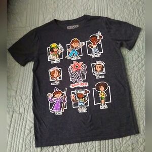Stranger Things (TM) Kids Graphic T-Shirt - Gray Sz L